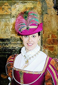 A Rose Pink Silk Hat, with Peacock Feather